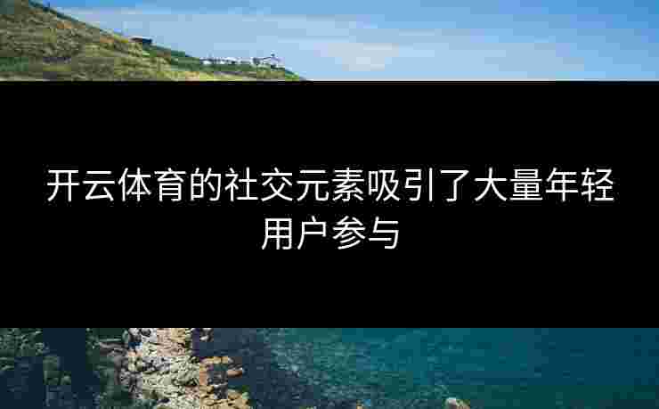 开云体育的社交元素吸引了大量年轻用户参与